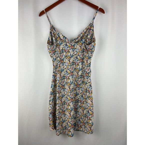 Abercrombie & Fitch Size M Floral Twist Front Mini Dress Sundress Floral Party - Picture 2 of 8
